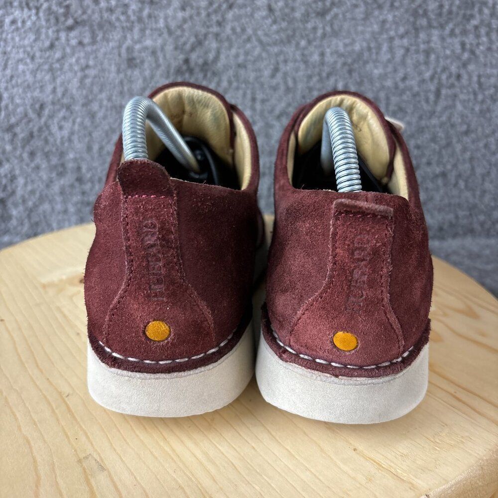 Samuel Hubbard Derby Mens 7.5 Red Suede Vibram Oxford Shoes Made in Portugal - Picture 5 of 11